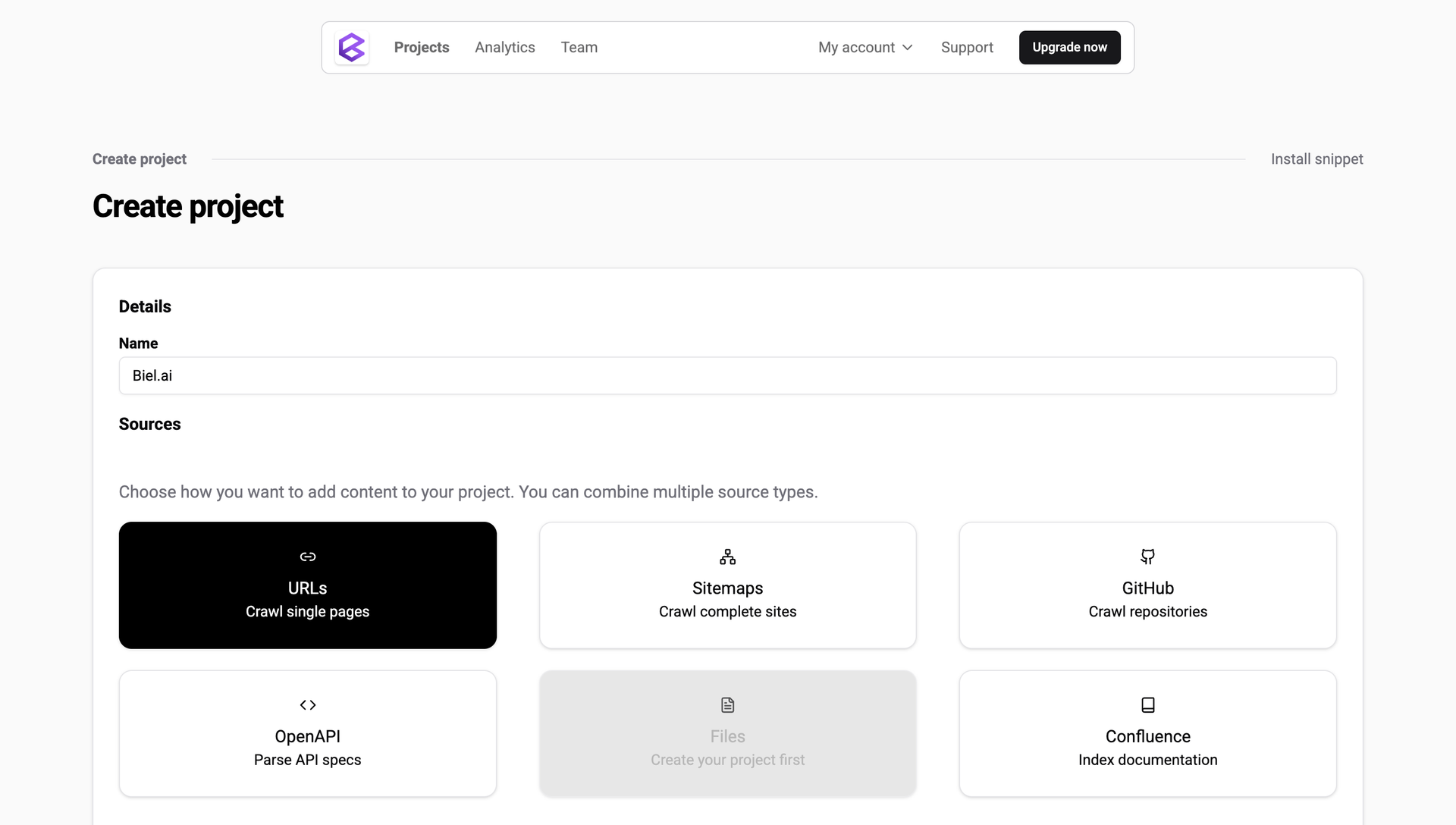 Connect documentation sources easily