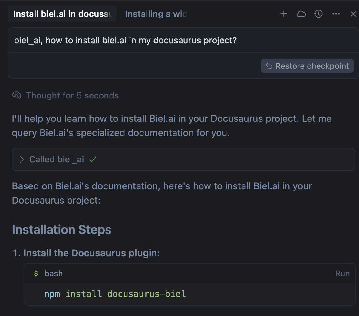 MCP Server integration
